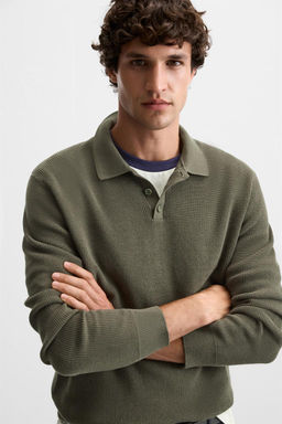 PURL KNIT POLO SHIRT - Zara фото 21
