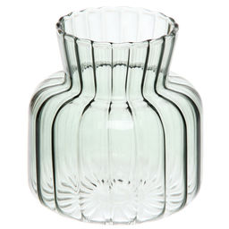 Цена за 2 шт. Ваза стеклянная "Стефани" 6,5*10см зеленая