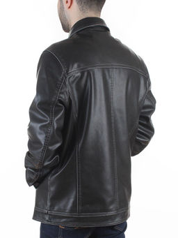 317956618 DK. GRAY Куртка из эко-кожи мужская