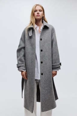 Abrigo oversize en mezcla de lana - H&m фото 10