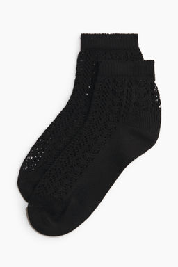 Calcetines tobilleros efecto crochet