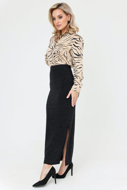 Юбка женская 131/06/Блеск, черный - Rise фото 2