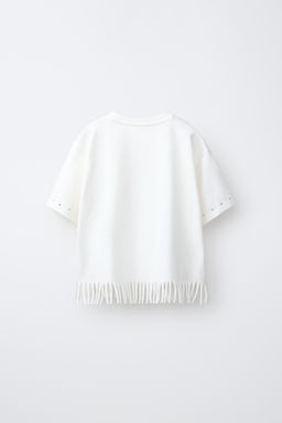 CAMISETA FLECOS Y TACHAS / Blanco