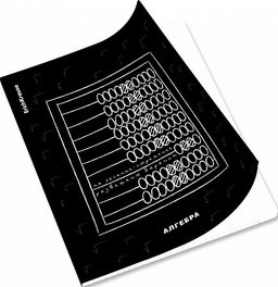 Цена за 5 шт. Тетрадь общая ученическая с пластиковой обложкой на скобе ErichKrause Зри в корень, Алгебра, 48 листов, клетка