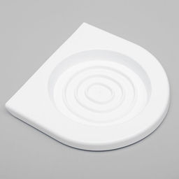 Туалет для приучения кошек к унитазу 39.2×38.7×3 см, белый