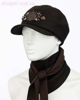 Аюна стразы Комплект флис (бейсболка+бактус) (57-59)