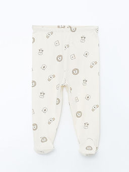 Bask?l? Erkek Bebek Pantolon 3l?