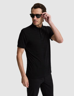 Siyah Slim Fit Polo Yaka T-shirt