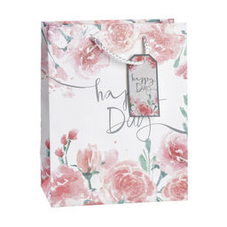 Цена за 12 шт. Пакет подарочный 18x23x10см Цветы / 5157M /уп 12/720/ - Галеонтрейд фото 4