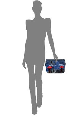 Сумка с аппликацией ДС-261-69 синий - Protege фото 3