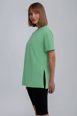 Арт. 31117 Футболка женская 44-52 (5 шт) Цвет:салатовый - Калинка фото 3