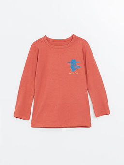 Bisiklet Yaka Uzun Kollu Bask?l? Erkek Bebek Pijama Tak?m?