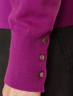 D34.197 Свитер женский пурпурный