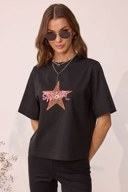 Футболка LYUSHe 4114 черный