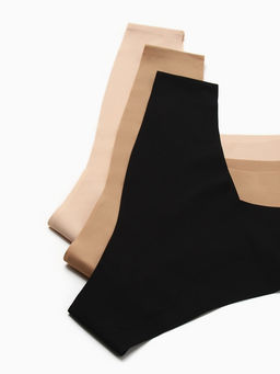 Трусы бесшовные бразильяно KAFTAN, набор 3 шт., размер 48-50