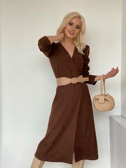 Платье с запахом черное - Martichelli фото 22