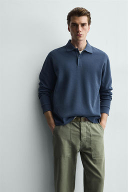 POLO ESTRUCTURA RAYAS / Azul?n - Zara фото 5