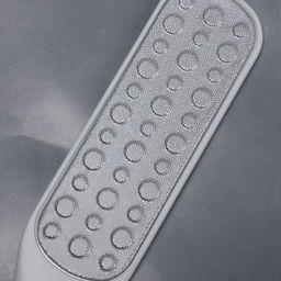 Пилка для пяток, овальная, лазерная, двусторонняя, 23 см, белая