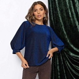 Блуза нарядная с блеском, Предвкушение встречи (сияние)