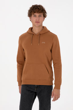 Erkek Camel Basic Sweatshirt Sepette S_rpriz _ndirim