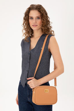 Женская светло-коричневая сумка через плечо Неожиданная скидка в корзине