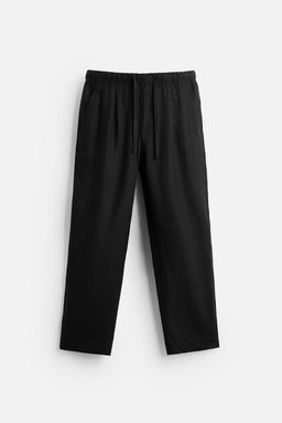 ZARA %100 KETEN ELAST?K BELL? PANTOLON  фото 20