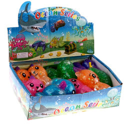 Цена за 12 шт. Мялка «Звери» с водой, виды МИКС