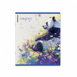Цена за 10 шт. Тетрадь школьная ученическая ErichKrause Flower Panda, 24 листа, линейка (в плёнке по 10 шт.)_MIX-PACK фото 5
