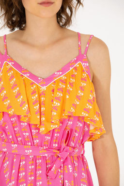 U. S. Polo Assn Женское тканое платье цвета фуксии - U.s. polo assn фото 7