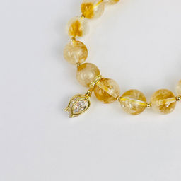 Браслет из Цитрина с подвеской - Радуга самоцветов фото 2