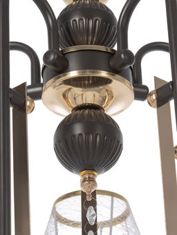 Люстра NH5269/5, 5х60Вт, E27, цвет кофе/золото