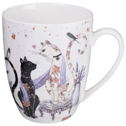 КРУЖКА LEFARD ЛАВАНДОВЫЕ КОТЫ 430 МЛ (КОР=24ШТ.)