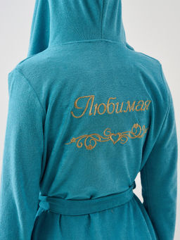 Халат 80% ХЛОПОК Любимая - Оптима фото 4