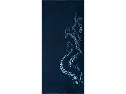 6с102.411ж1 Море. Осьминог.(т.синий2) Полотенце махровое 67х150см