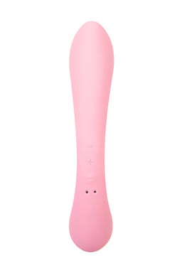 Нереалистичный вибратор Satisfyer Triple Oh, силикон, розовый, 24 см  фото 3