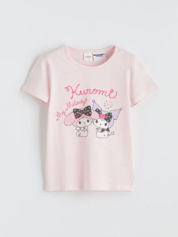 Hello Kitty Bask?l? K?z ?ocuk ?ortlu Pijama Tak?m?
