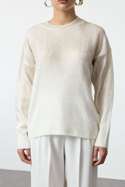 Antrasit Yumusak Dokulu Basic Triko Kazak TWOAW25KZ00300 - Trendyolmilla фото 9