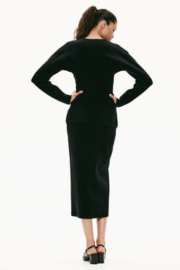 Falda de tubo en punto fino - H&m фото 3