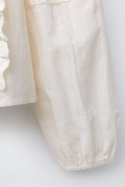 LACE ROMANTIC SHIRT - Zara фото 4