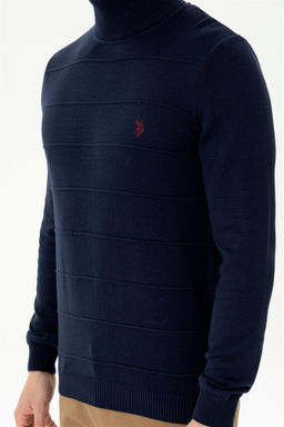 U. S. Polo Assn Мужской темно-синий свитер - U.s. polo assn фото 6