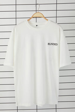 TRENDYOL MAN Siyah Oversize/Genis Kesim %100 Pamuklu Bask?l? T-Shirt TMNSS25TS00118 - Trendyolmilla фото 4