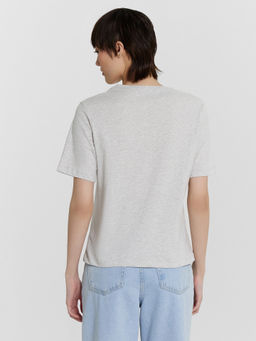 Футболка женская серая укороченная серый меланж 4306-А 112998 - Mark formelle фото 4