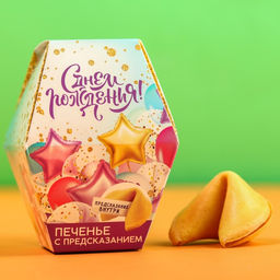 Печенье с предсказанием С днём рождения, 1шт.