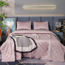 Велюровое покрывало ромб OVF032 240*260 50-70 2 шт - Ситрейд фото 2