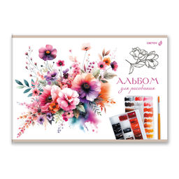 Светоч А258 Альбом для рисования 100 г/м2 A4 29.5 х 20.2 см 40 л. на скобе 5 шт. 01709 Идеальный образ  фото 46