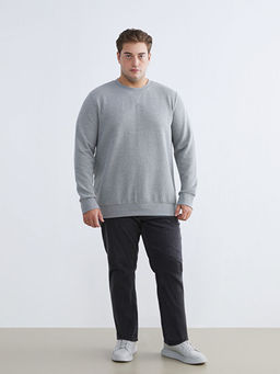 Bisiklet Yaka Erkek Sweatshirt