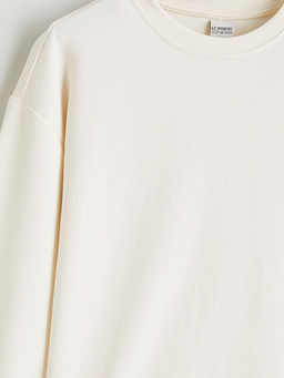 Bisiklet Yaka K?z ?ocuk Soft Touch Sweatshirt