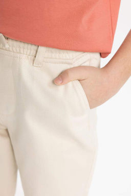 Саржевые брюки свободного кроя для мальчиков стандартного кроя - Defacto фото 8