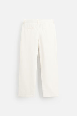 TEXTURED REGULAR FIT TROUSERS - Zara фото 38