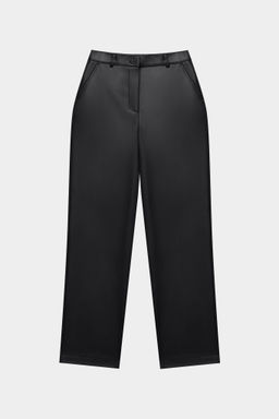 Брюки прямого силуэта из экокожи - Mollis фото 6